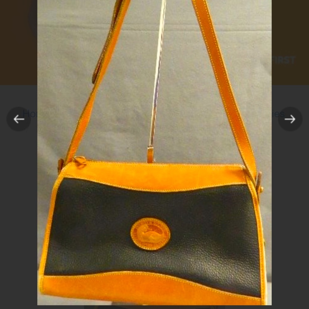 Dooney & Bourke Black & Brown Leather Purse